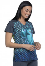 Zdravotnícke oblečenie - Dámska blúza s potlačou PRÍŠERKY