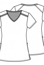 Zdravotnícke oblečenie - Dámska blúza s potlačou PRÍŠERKY