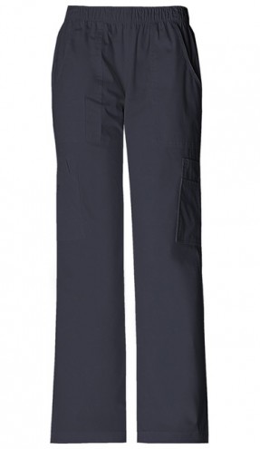 Zdravotnícke oblečenie - Dámske športové nohavice s gumou v páse - cínová
