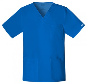 Zdravotnícke oblečenie - Pánska/ unisex blúza V výstrih - kráľovská modrá