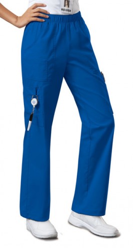 Zdravotnícke oblečenie - Dámske športové nohavice s gumou v páse - kráľovská modrá