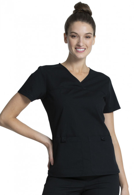 Zdravotnícke oblečenie - NEW - Elegantná dámska blúza - čierna