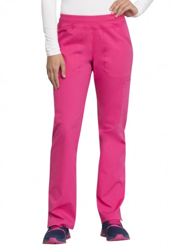 Zdravotnícke oblečenie - Dámske nohavice s elastickým pásom na gumu - ružová
