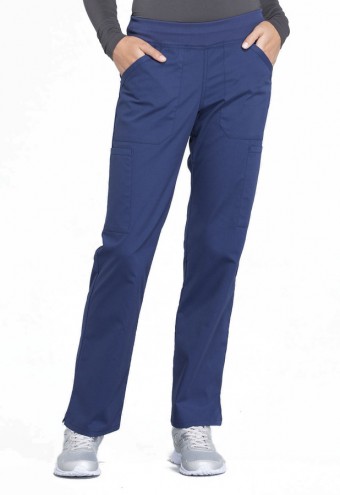 Zdravotnícke oblečenie - Dámske nohavice s elastickým pásom na gumu - námornická modrá
