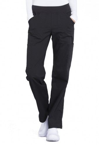Zdravotnícke oblečenie - Dámske nohavice s elastickým pásom na gumu - čierna