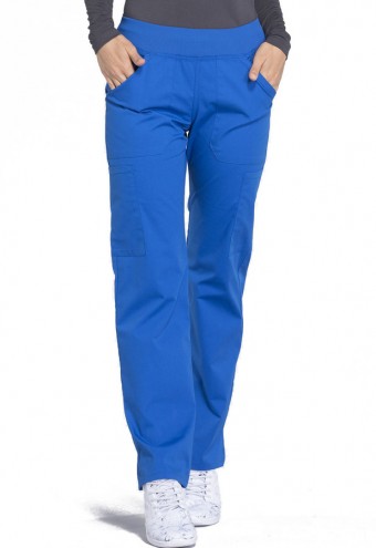Zdravotnícke oblečenie - Dámske nohavice s elastickým pásom na gumu - kráľovská modrá