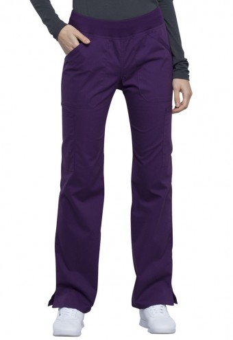 Zdravotnícke oblečenie - Dámske nohavice s elastickým pásom na gumu - fialová