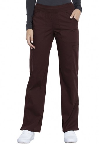 Zdravotnícke oblečenie - Dámske nohavice s elastickým pásom na gumu - kávová