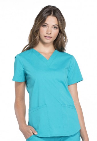Zdravotnícke oblečenie - Dámska blúza EVERYDAY - modrozelená