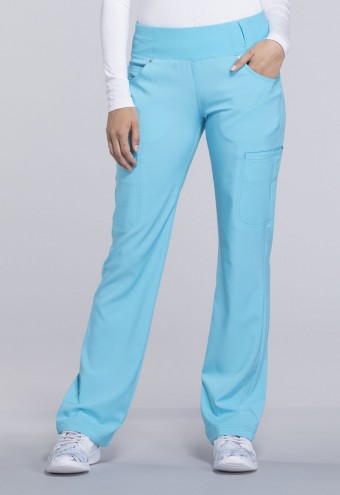 Zdravotnícke oblečenie - Pracovné nohavice s vysokým pásom IFLEX - tyrkysová