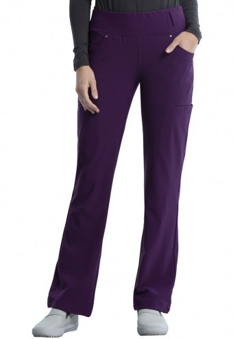 Zdravotnícke oblečenie - Pracovné nohavice s vysokým pásom IFLEX - fialová