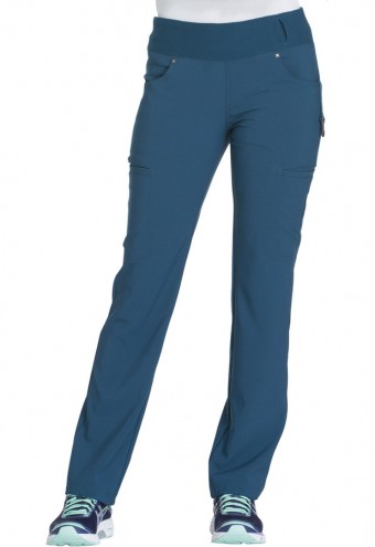 Zdravotnícke oblečenie - Pracovné nohavice s vysokým pásom IFLEX - karibská modrá