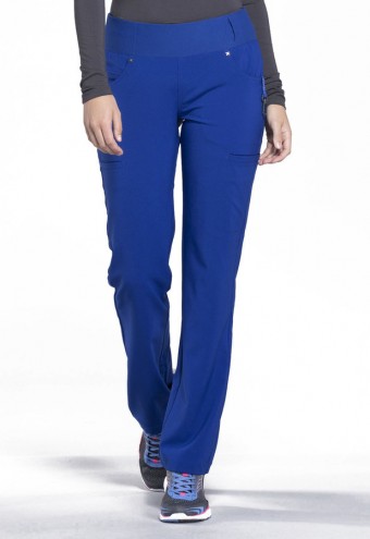 Zdravotnícke oblečenie - Pracovné nohavice s vysokým pásom IFLEX - galaktická modrá