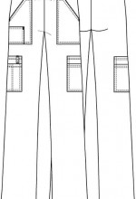 Zdravotnícke oblečenie - Dámske športové nohavice s gumou v páse - cínová