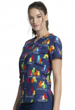 Zdravotnícke oblečenie - Dámska blúza VETERINÁRNA KLINIKA