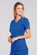 Zdravotnícke oblečenie - Dámska blúza s V-výstrihom - kráľovská modrá
