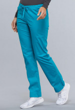 Zdravotnícke oblečenie - Dámske nohavice úzkeho strihu - modrozelené
