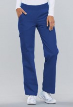 Zdravotnícke oblečenie - Dámske nohavice s elastickým pásom - galaktická modrá